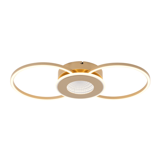 Plafon ERATO LED 20W 57cm cor dourado marca CONFORAMA