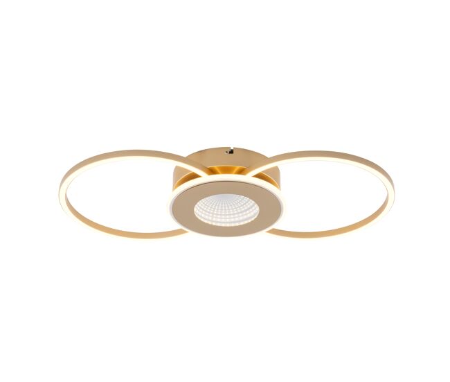 Plafón erato led 20w 57cm color dorado marca conforama - conforama
