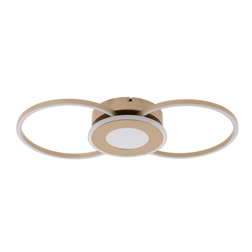 Plafon ERATO LED 20W 57cm cor dourado marca CONFORAMA