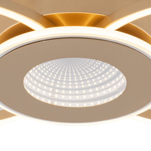 Plafon ERATO LED 20W 57cm cor dourado marca CONFORAMA