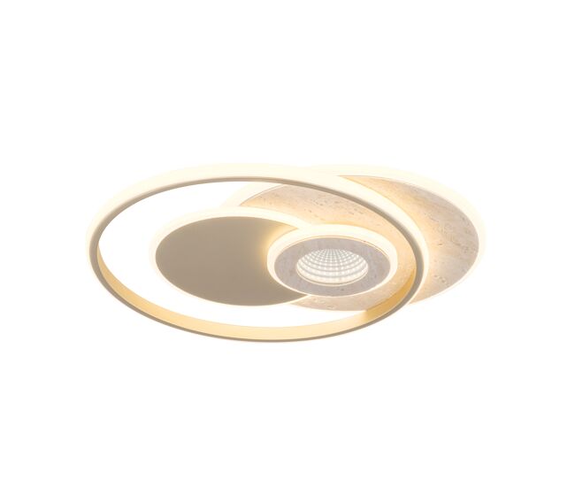Plafón infinity 3d led 36w 42cm marca conforama - conforama