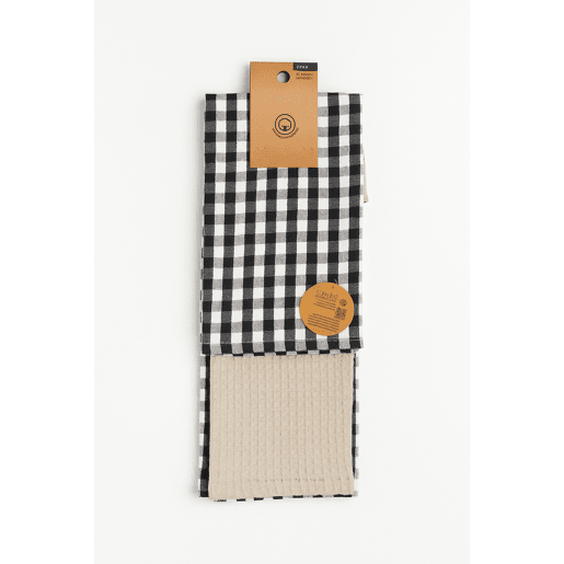 Conjunto de 2 panos de cozinha CHECK Conjunto de 2 panos de cozinha CHECK