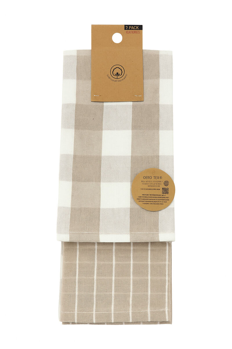 Pack de 2 paños de cocina VICHY 