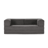 Sofá cama 3 lugares TETRIS cor antracite