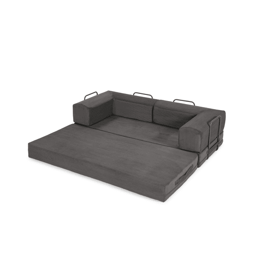 Sofá cama 3 lugares TETRIS cor antracite