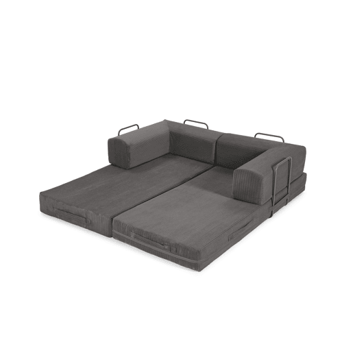 Sofá cama 3 lugares TETRIS cor antracite