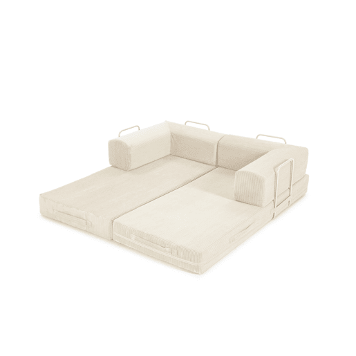 Sofá cama 3 lugares TETRIS cor bege