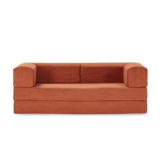 Sofá cama 3 lugares TETRIS cor terracota