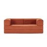 Sofá cama 3 lugares TETRIS cor terracota