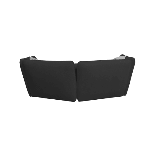 Sofá de 3 lugares SOPHIE cor preto e cinza claro