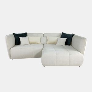 Chaise longue direita SOPHIE cor bege e preto