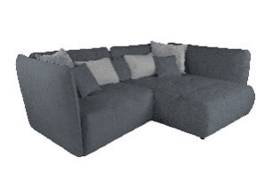 Chaise longue derecha SOPHIE color gris oscuro y gris claro Chaise longue derecha SOPHIE color gris oscuro y gris claro