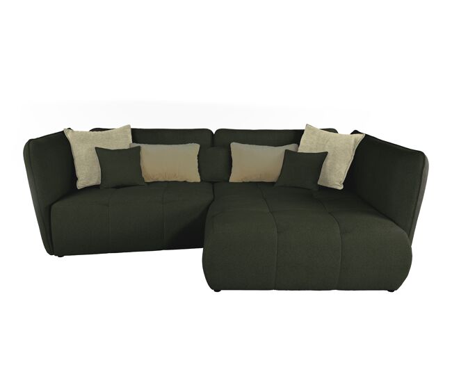Chaise longue derecha sophie color verde y blanco