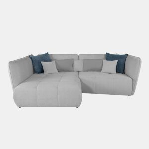 Chaise longue izquierda SOPHIE color gris claro y azul