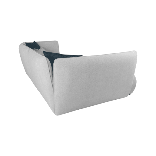 Chaise longue izquierda SOPHIE color gris claro y azul
