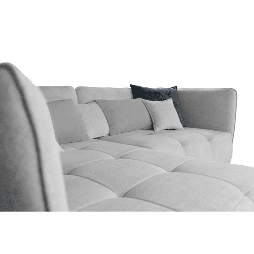 Chaise longue izquierda SOPHIE color gris claro y azul