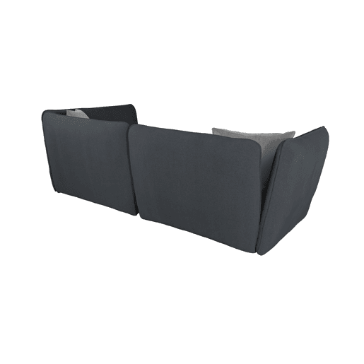 Chaise longue izquierda SOPHIE color gris oscuro y gris claro