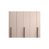 Roupeiro SWING 230x240cm 6 portas batentes cor bege