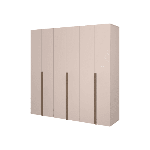 Roupeiro SWING 230x240cm 6 portas batentes cor bege
