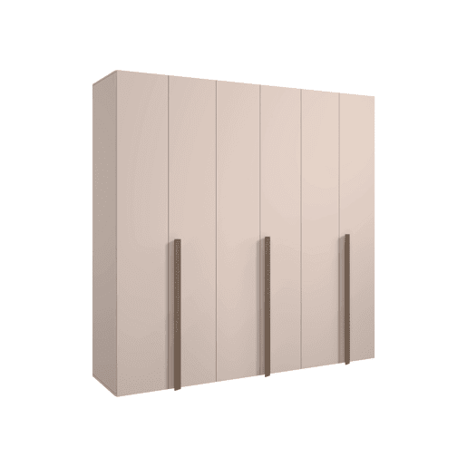 Roupeiro SWING 230x240cm 6 portas batentes cor bege