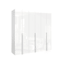 Roupeiro SWING 230x240cm 6 portas batentes branco lacado