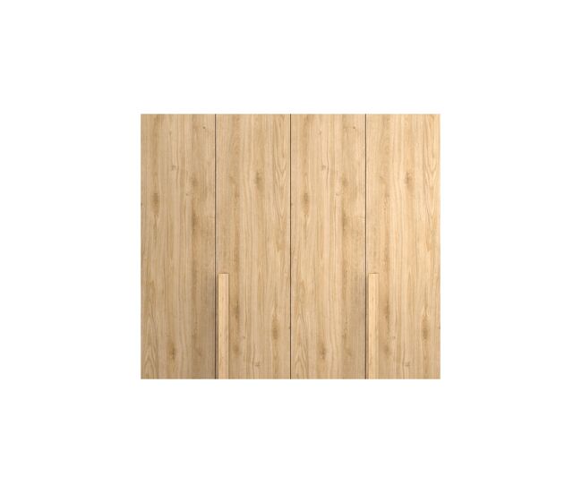 Armario swing 180x230cm 4 puertas batientes roble