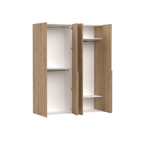 Roupeiro SWING 230x180cm 4 portas batentes carvalho Roupeiro SWING 230x180cm 4 portas batentes carvalho