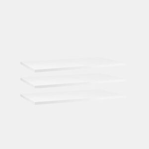Conjunto de 3 prateleiras para roupeiros de portas batentes SWING