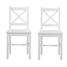Conjunto de 2 cadeiras de cozinha VALERY branco