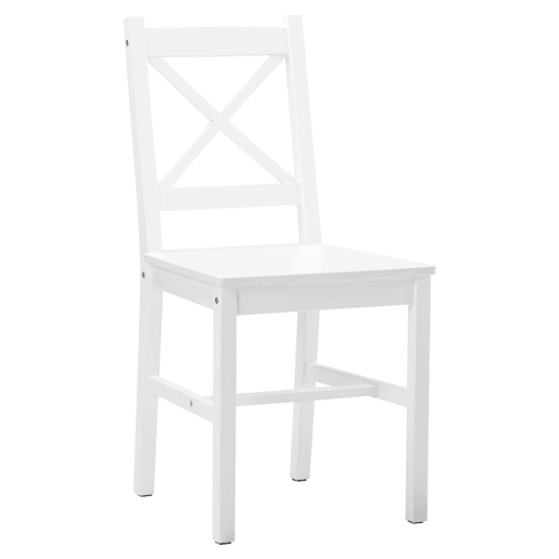 Conjunto de 2 cadeiras de cozinha VALERY branco Conjunto de 2 cadeiras de cozinha VALERY branco