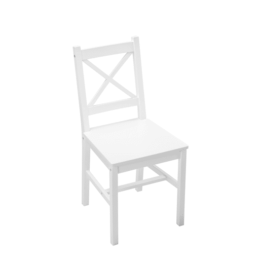 Conjunto de 2 cadeiras de cozinha VALERY branco Conjunto de 2 cadeiras de cozinha VALERY branco