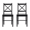 Conjunto de 2 cadeiras de cozinha VALERY preto