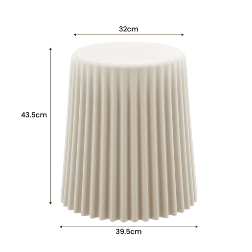 Mesa de apoio ELARA em cor bege