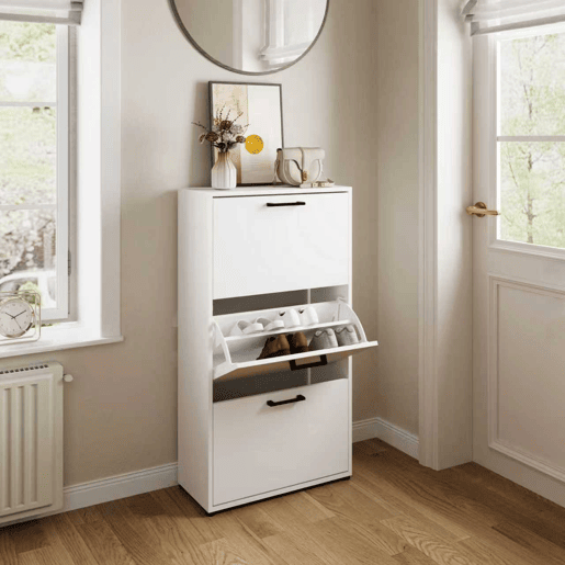 Sapateira PRIMUS com 3 gavetas 108,3x58x26,5cm branco Sapateira PRIMUS com 3 gavetas 108,3x58x26,5cm branco