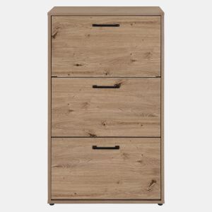 Sapateira PRIMUS com 3 gavetas 108,3x58x26,5cm carvalho
