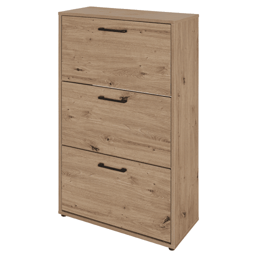 Sapateira PRIMUS com 3 gavetas 108,3x58x26,5cm carvalho