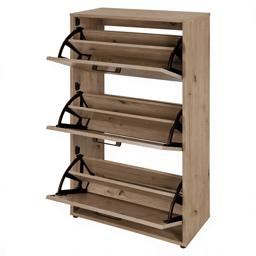 Sapateira PRIMUS com 3 gavetas 108,3x58x26,5cm carvalho
