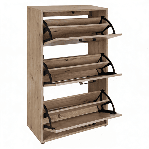 Sapateira PRIMUS com 3 gavetas 108,3x58x26,5cm carvalho