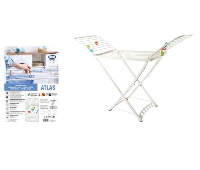 Tendedero plegable dem atlas blanco