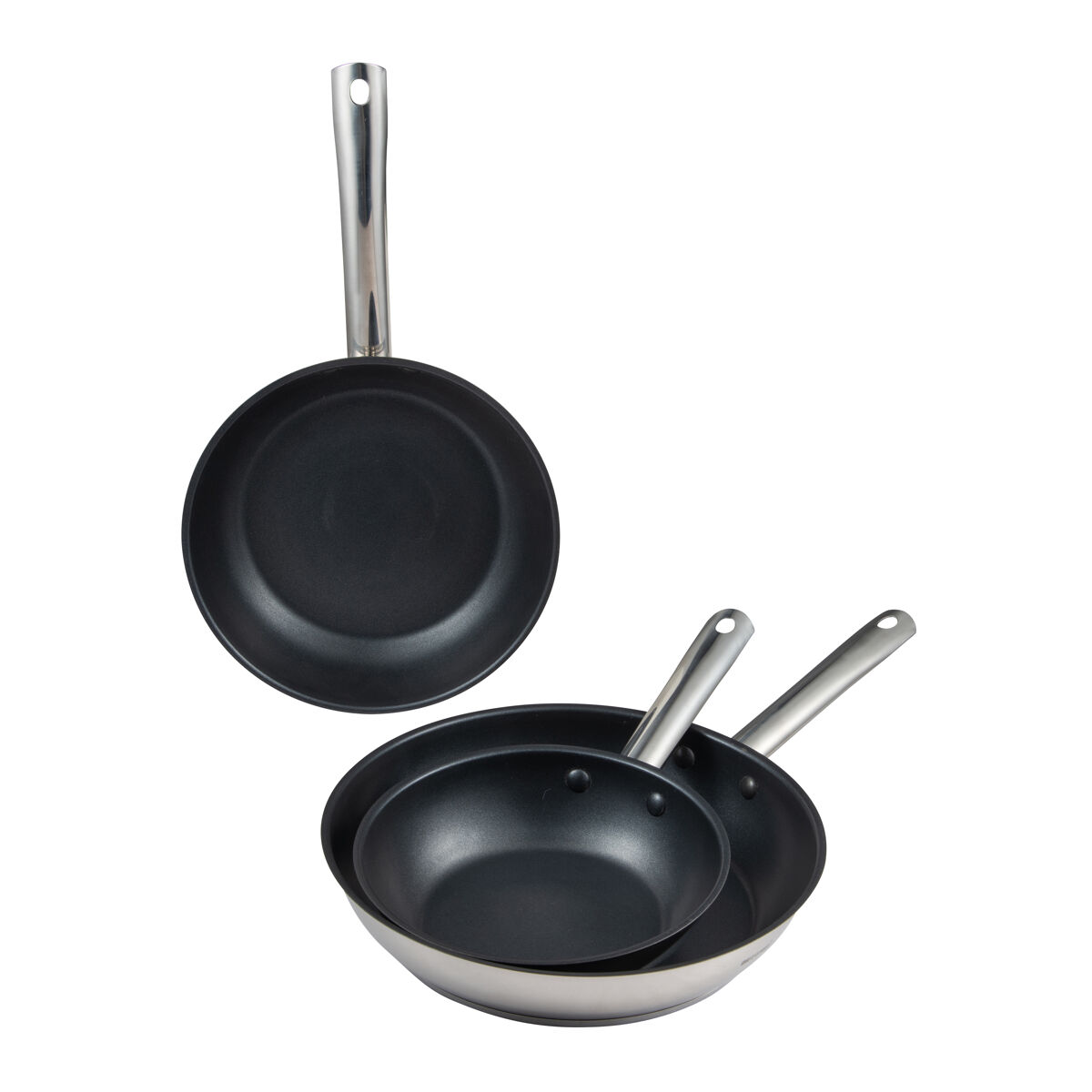 Set de 3 sartenes gourmet acero inoxidable marca BERGNER