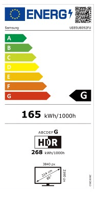 TV 85 pulgadas SAMSUNG UE85U8092FU Smart TV UHD 4K