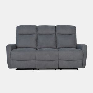 Sofá 3 lugares com 2 assentos relax elétricos FLASH cinza claro