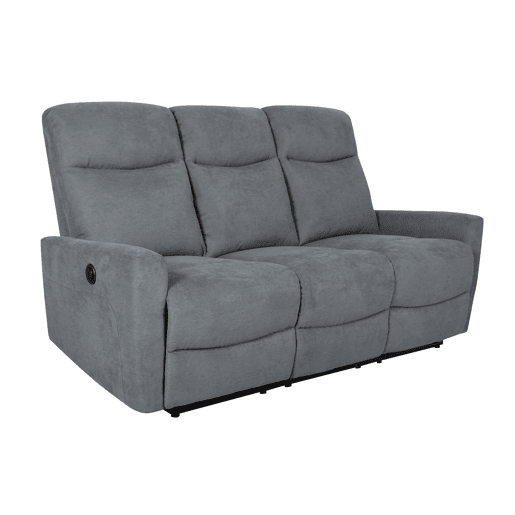 Sofá 3 lugares com 2 assentos relax elétricos FLASH cinza claro Sofá 3 lugares com 2 assentos relax elétricos FLASH cinza claro