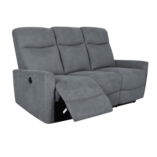 Sofá 3 lugares com 2 assentos relax elétricos FLASH cinza claro Sofá 3 lugares com 2 assentos relax elétricos FLASH cinza claro