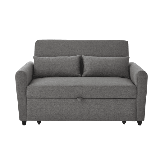 Sofá cama 2 lugares TUDOR cor cinza Sofá cama 2 lugares TUDOR cor cinza