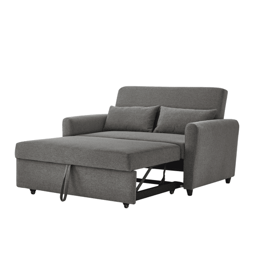 Sofá cama 2 lugares TUDOR cor cinza Sofá cama 2 lugares TUDOR cor cinza