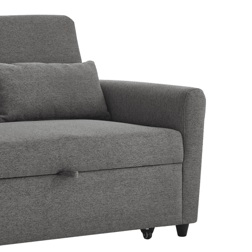 Sofá cama 2 lugares TUDOR cor cinza Sofá cama 2 lugares TUDOR cor cinza