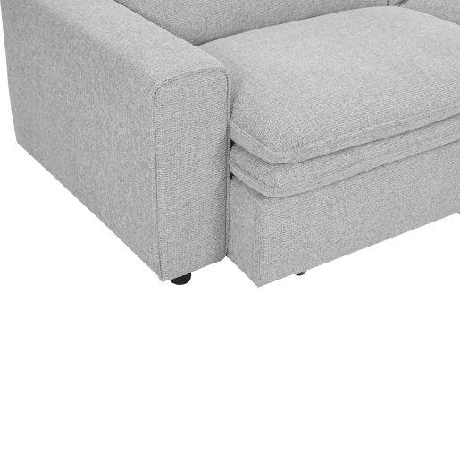 Sofá cama 3 lugares relax elétrico NOVO cinza claro
