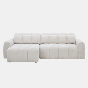 Chaise longue esquerda BUBBLE cor cinza