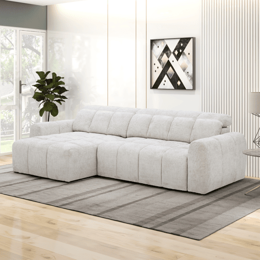 Chaise longue esquerda BUBBLE cor cinza Chaise longue esquerda BUBBLE cor cinza